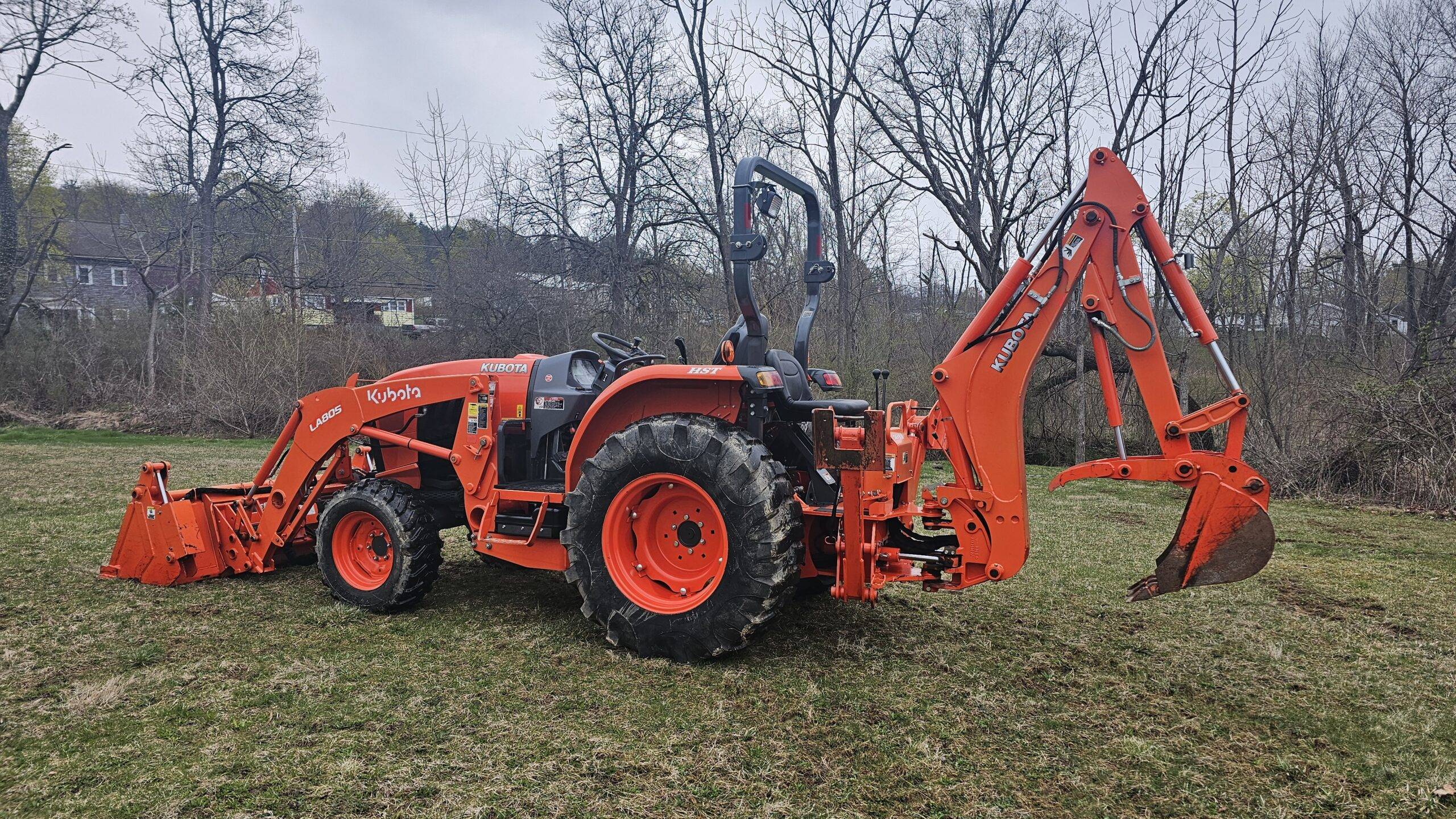 2014 Kubota Grand L4060 HST 4x4 Tractor Loader Backhoe - Image 6