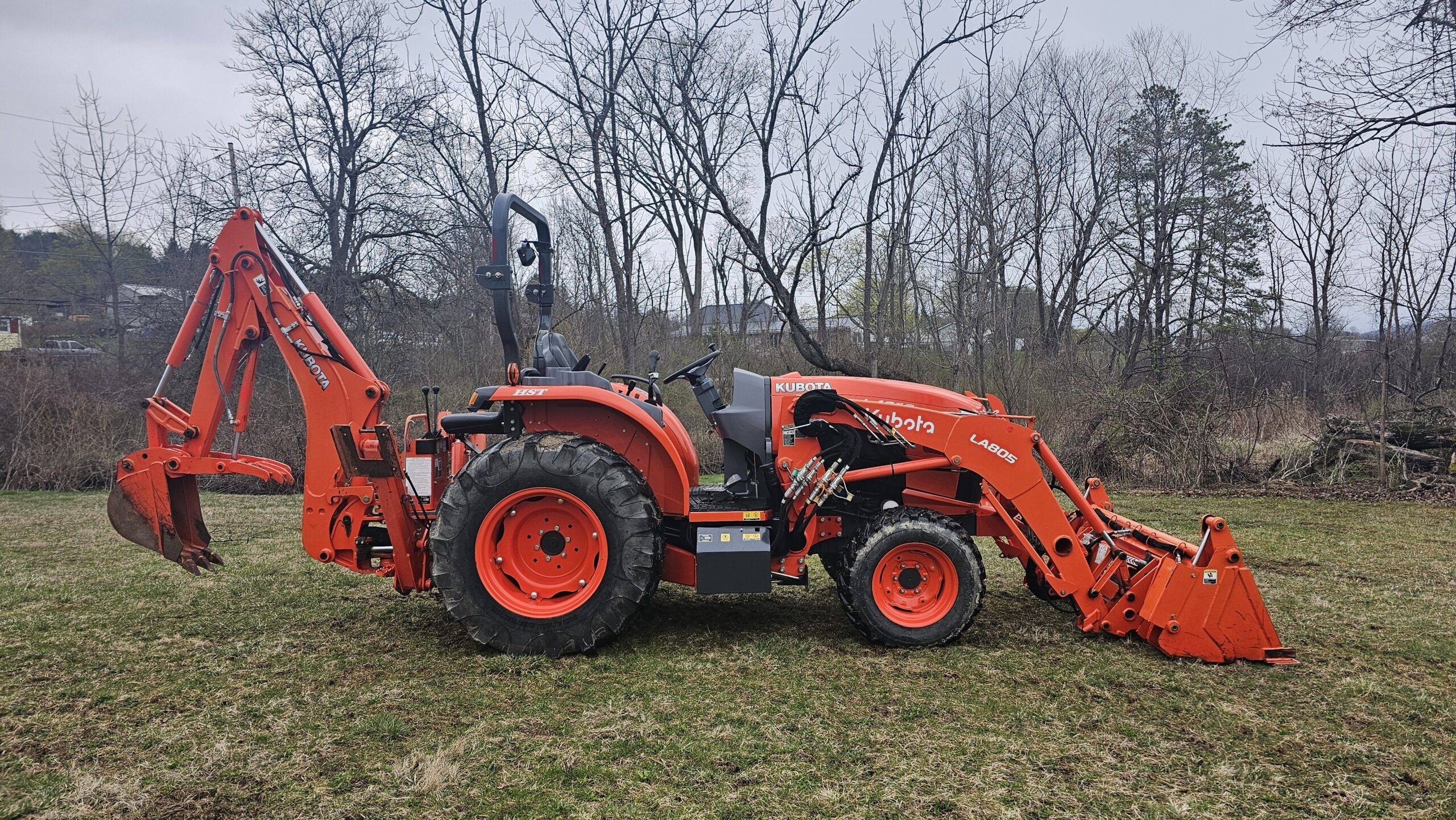 2014 Kubota Grand L4060 HST 4x4 Tractor Loader Backhoe - Image 5