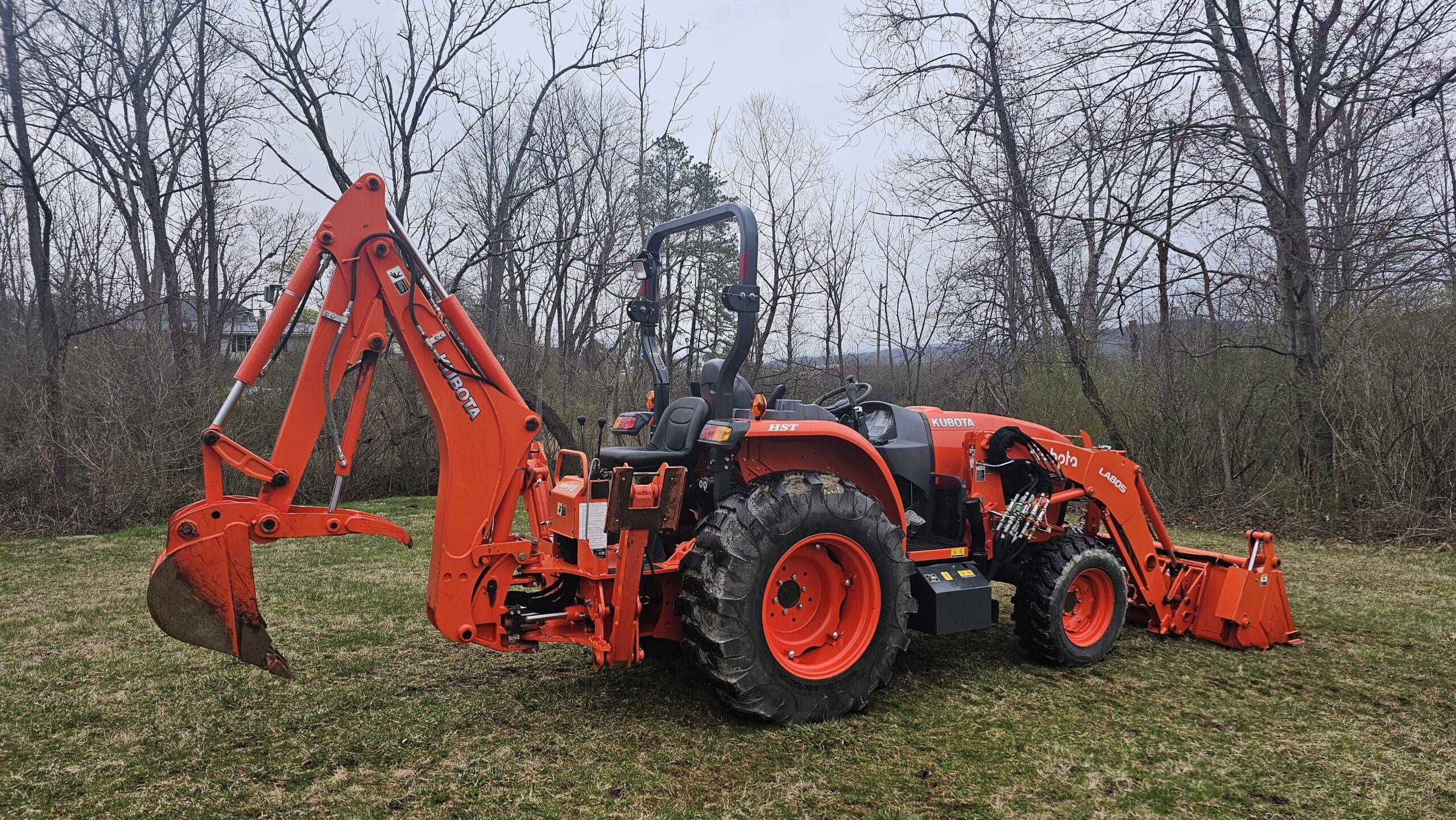 2014 Kubota Grand L4060 HST 4x4 Tractor Loader Backhoe - Image 7