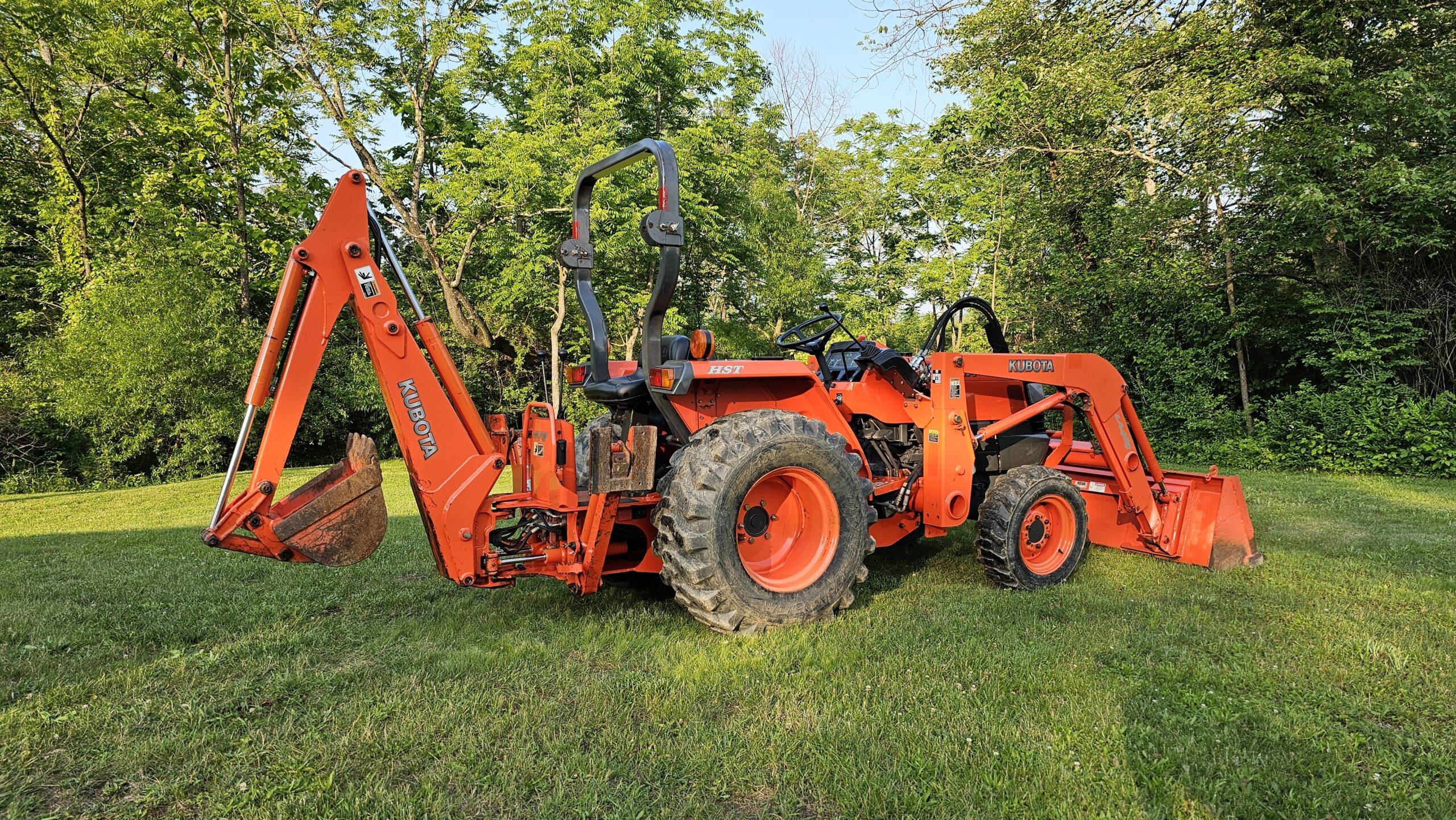 2008 Kubota L3400 HST 4x4 Tractor Loader Backhoe - Image 7