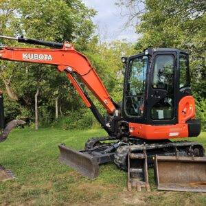 2015 Kubota Kx040-4 Cab Excavator