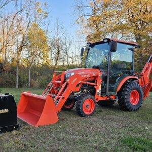 2020 Kubota LX2610 HST Cab 4x4 Tractor Loader Backhoe